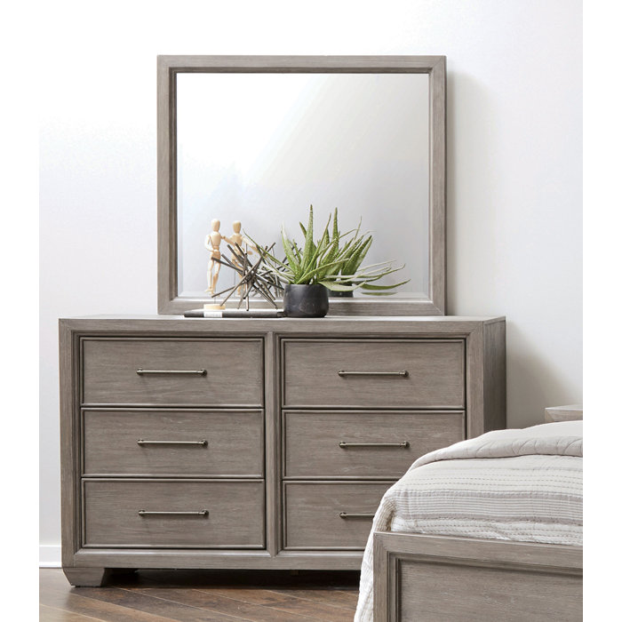 Roundhill Furniture Ennesley Gray Wood Bedroom Set With Upholstered